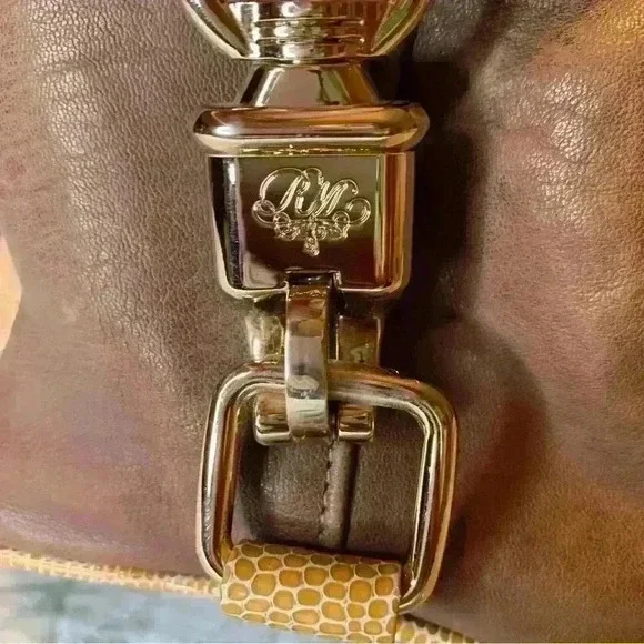 Rebecca Minkoff Satchel. Two Toned. Leather Tan and Brown color. - Picture 5 of 14